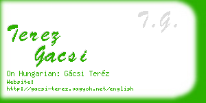 terez gacsi business card